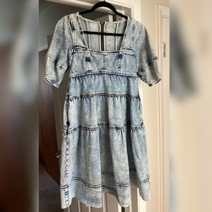 Ulla Johnson Acid Wash Dress Size 6